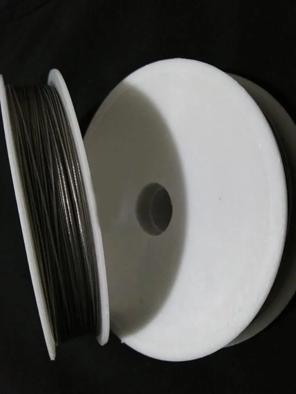 50M/Roll Silver Tone Beading Wire .45mm - 2 rolls